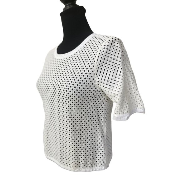 Banana Republic White Lace Cropped Top Size XS - Picture 3 of 8